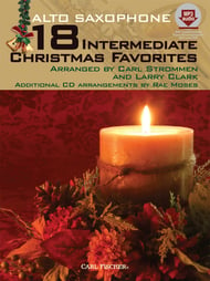 18 INTERMEDIATE CHRISTMAS FAVORITES ALTO SAX BK/CDROM cover Thumbnail